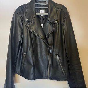 GAP Faux-Leather Moto Jacket